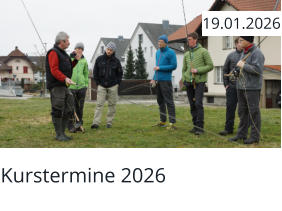 Kurstermine 2026  19.01.2026